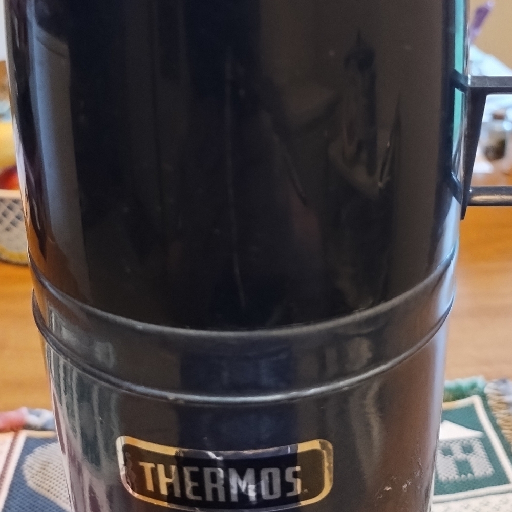 Thermos Green and Black Insulated Bottle
